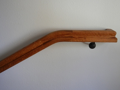 Custom made oak handrail