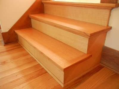 New install of quartersawn red oak stairs