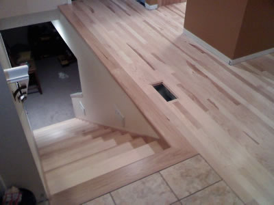 New install of 1st grade Hickory floor and stairs