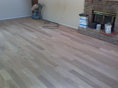 New install of wide-width Brazilian Cherry (Jatoba)