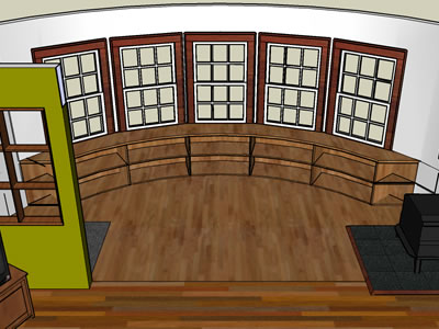Sketchup model of living room