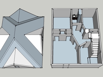 Sketchup model of house