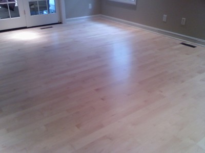 Refinished 1st grade maple floor